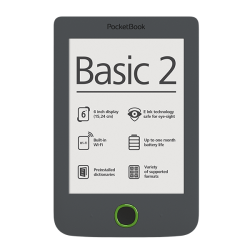 PocketBook 614 Basic 2 Ciemnoszary